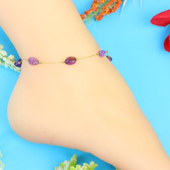 Elegant Handmade Anklet – Perfect for Women & Girls | Ideal Gift Option, DYC1613 - Picture 2 of 8